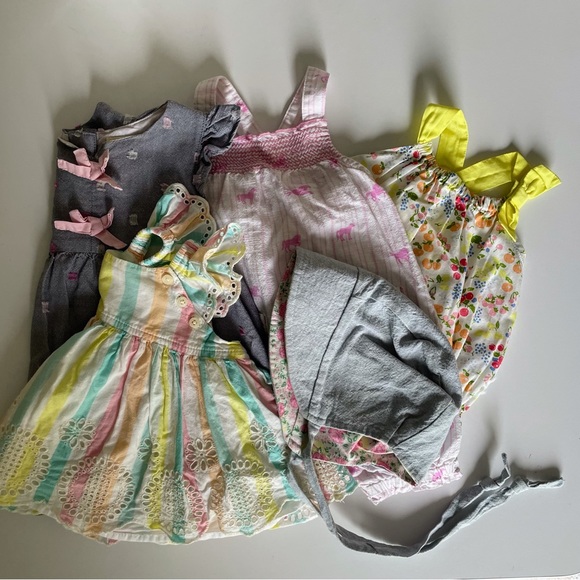 SPRING/SUMMER 3-6 MOS GIRL BUNDLE: dress & romper set (Baby GAP, Hatley) - Picture 1 of 7